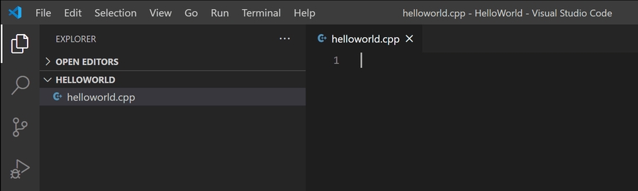 helloworld.cpp file